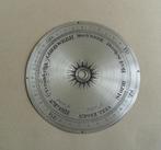 oude hand-gegraveerde wijzerplaat barometer, Ophalen of Verzenden
