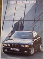 BMW 520 525 530i 535i E34 brochure/folder Engels/Duits 1989, BMW, Ophalen of Verzenden, Zo goed als nieuw