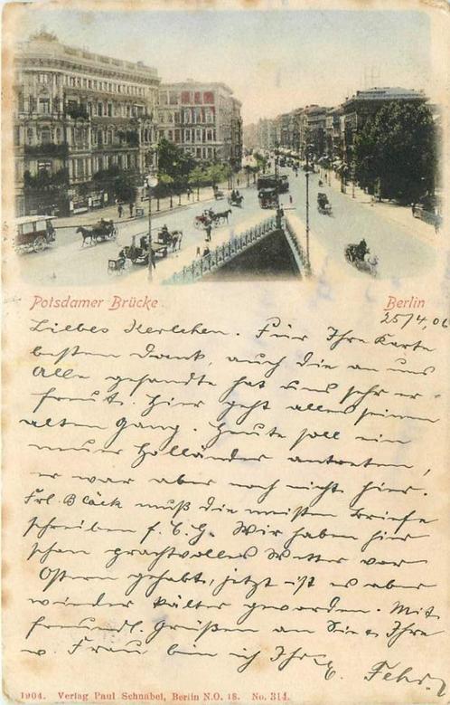 (381-119-025) Berlin Potsdammer Brucke, Verzamelen, Ansichtkaarten | Buitenland, Duitsland, Ophalen of Verzenden