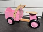 Roze bakfiets/loopfiets met bak, Kinderen en Baby's, Speelgoed | Buiten | Voertuigen en Loopfietsen, Ophalen, Zo goed als nieuw