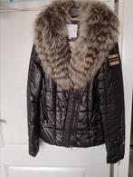 Te koop, mooie Nickelson Dames winter jas zwart maat M,bont, Ophalen, Zo goed als nieuw, Zwart