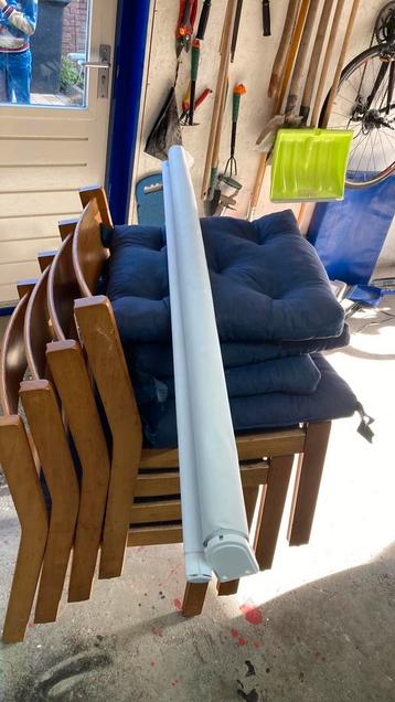 Rolgordijn  wit verduisterend 126,5 breed 140 cm lang beschikbaar voor biedingen