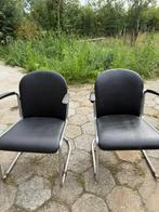 2 Gispen Fauteuils nr414 - 1935, Huis en Inrichting, Stoelen, Ophalen, Gebruikt, Twee, Zwart
