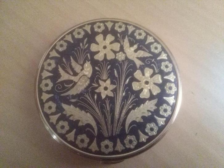 Poederdoos Pillendoos - Damasceen uit Toledo, Antiek en Kunst, Antiek | Overige Antiek, Ophalen of Verzenden