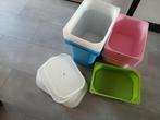 Plastic voorraad bakken van Ikea, stapelbaar., Ophalen, Zo goed als nieuw, Overige typen