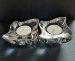 4 waxinelichthouders - New Wave - Villeroy & Boch kristal, Huis en Inrichting, Woonaccessoires | Kandelaars en Kaarsen, Overige materialen