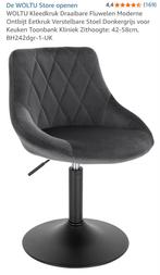 Moderne Draaibare Kruk -  Nieuw, Ophalen, Nieuw, 1 kruk, In hoogte verstelbaar