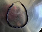 Lapis lazuli ketting 47 cm,edelsteen donker blauwe ketting, Zo goed als nieuw, Ophalen