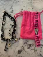 Otazu Ketting met Kristallen, Overige materialen, Zwart, Met strass, Ophalen of Verzenden