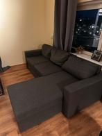 Gratis Grijze hoekbank met chaise longue, Ophalen, 250 tot 300 cm, Hoekbank, Zo goed als nieuw