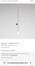 Lampen 11 stuks MOBILE CHANDELIER 10 michael anastassiades, Huis en Inrichting, Lampen | Hanglampen, Ophalen, Zo goed als nieuw