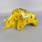 Otto Keramik stier – geel en oranje glazuur – keramiek, Ophalen of Verzenden