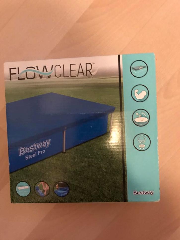 Nieuw in doos: Bestway Zwembad Afdekzeil / 221X150X43 cm, Tuin en Terras, Zwembad-toebehoren, Nieuw, Afdekzeil, Ophalen of Verzenden
