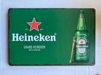 Heineken reclamebord 30 bij 20, Ophalen of Verzenden, Zo goed als nieuw, Reclamebord, Plaat of Schild, Heineken