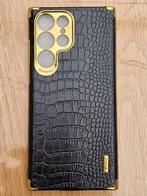NIEUW Samsung Ultra S22 zwart/goud croco case, Nieuw, Ophalen of Verzenden