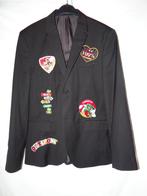 Leuk zwart OETELDONK/DEN BOSCH jas met emblemen (6), Ophalen, Carnaval, Maat 48/50 (M), Kleding