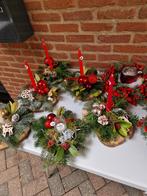 Kerststukjes - Sfeervolle Decoratie, Huis en Inrichting, Ophalen of Verzenden, Kaars, Minder dan 25 cm, Hout