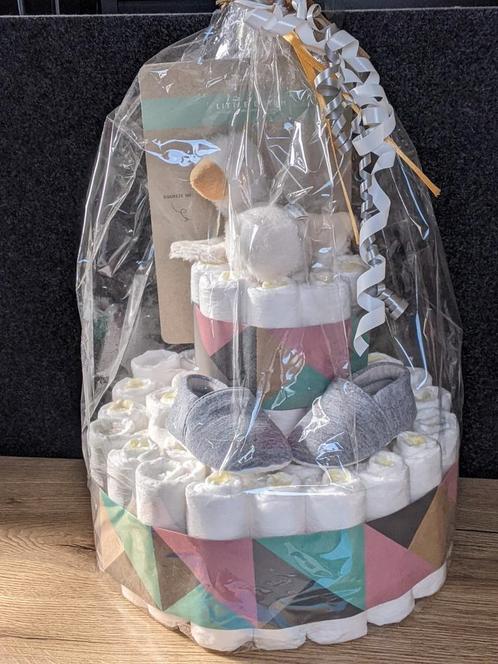 Luiertaart 2-laags Little Dutch piepgans (nieuw), Kinderen en Baby's, Kraamcadeaus en Geboorteborden, Nieuw, Ophalen of Verzenden