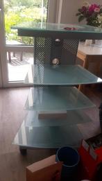 Glazen TV Meubel, Ophalen, Minder dan 50 cm, Gebruikt, Glas