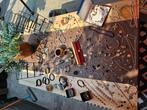 Zoldervondst groot lot sieraden, Ophalen of Verzenden, Overige materialen, Oorbellen, Verguld