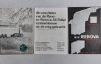 7 Brochures / Folders RENOVA Carrosserie-fabriek Hilversum, Ophalen of Verzenden, Zo goed als nieuw, Overige merken
