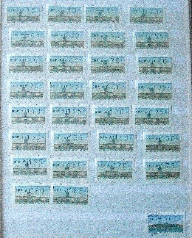 Duitsland, 5 albumbladeren met automaatzegels., Postzegels en Munten, Postzegels | Europa | Duitsland, Postfris, BRD, Verzenden