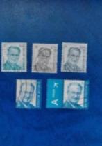 Postzegel Belgie 2002 ev 5 Koning Albert zegels 24-04, Postzegels en Munten, Postzegels | Europa | België, Ophalen of Verzenden