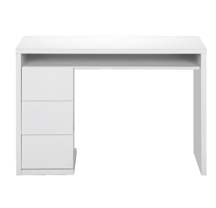 Wit Hoogglans Bureau, Huis en Inrichting, Bureaus, Zo goed als nieuw, Bureau, Ophalen
