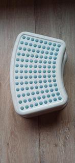 Blauw met wit krukje / opstapje, Ophalen of Verzenden, Gebruikt