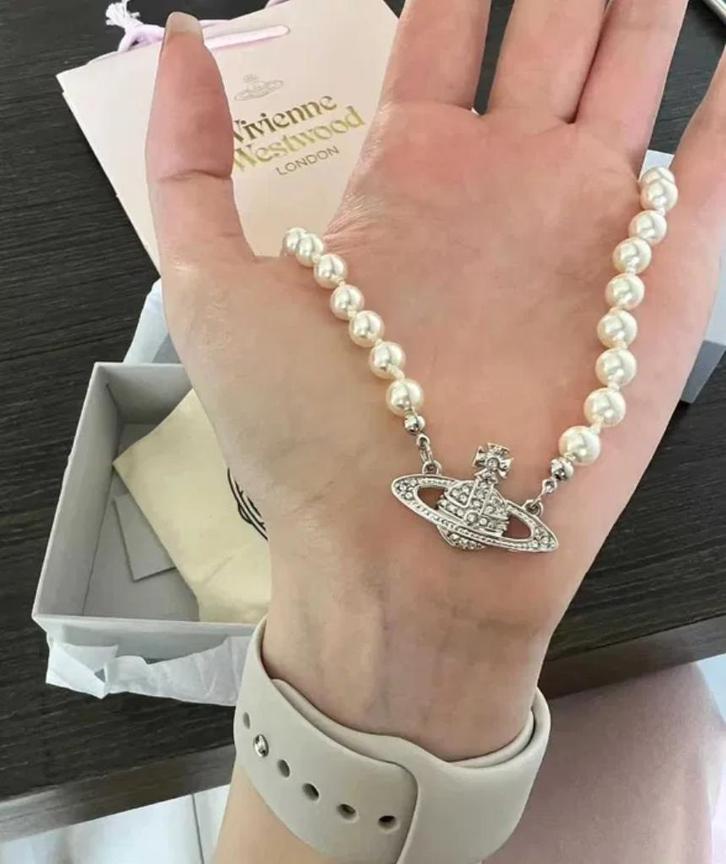 Vivienne Westwood ketting zilver goud, Sieraden, Tassen en Uiterlijk, Kettingen, Nieuw, Zilver, Goud, Ophalen of Verzenden