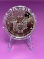 PROOF munt uit 1999, 1 dollar American Eagle. 1 Oz zilver, Ophalen of Verzenden, Midden-Amerika, Losse munt, Zilver