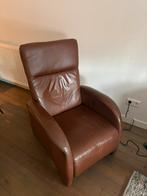 Bruin leren ligstoel., Ophalen, Gebruikt, 75 tot 100 cm, Leer