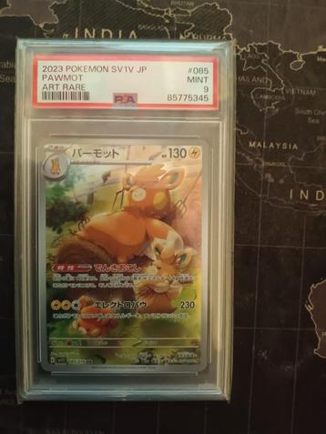 Pawmot Art Rare PSA 9 - Pokémon SV1V JP #085 beschikbaar voor biedingen