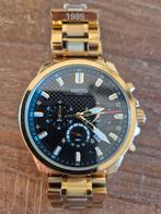 Gouden Nibosi Horloge, Sieraden, Tassen en Uiterlijk, Horloges | Heren, Ophalen of Verzenden, Zo goed als nieuw, Goud, Overige merken