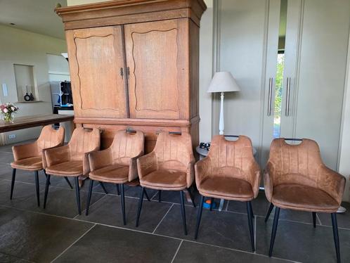 Eetkamerstoelen 6, Huis en Inrichting, Stoelen, Gebruikt, Vijf, Zes of meer stoelen, Ophalen