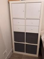 Kallax kast 2 deuren 4 bakken, Ophalen, Gebruikt, Minder dan 50 cm, 105 cm of meer