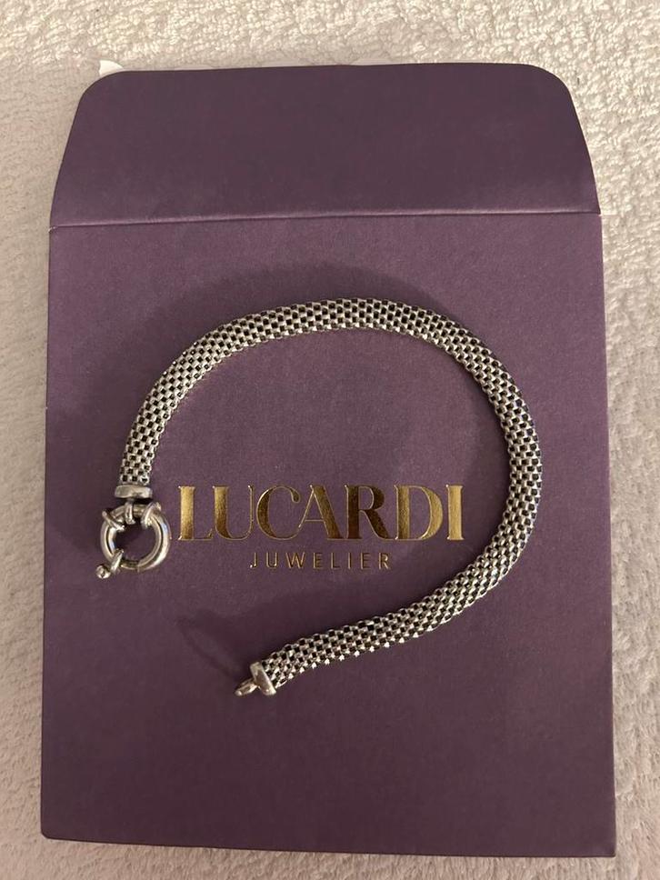 Lucardi Dames Armband Zilver, Sieraden, Tassen en Uiterlijk, Armbanden, Nieuw, Zilver, Ophalen of Verzenden