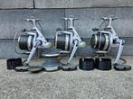 3 Daiwa Emblem-X 5000T Met Dozen, Ophalen of Verzenden, Zo goed als nieuw, Complete set