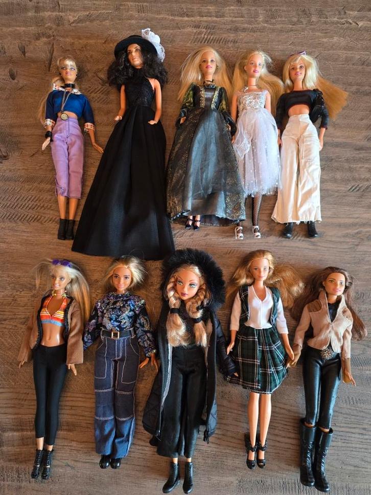 10 Mattel barbies en My Scene OOAK poppen, Verzamelen, Poppen, Zo goed als nieuw, Pop, Ophalen of Verzenden