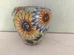 Antieke Vaas met Bloemmotieven - Prachtig Design!, Ophalen of Verzenden