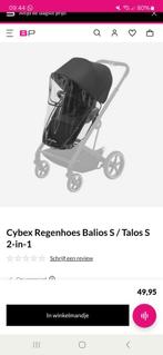 Regenhoes cybex balios/s en talos/s, Ophalen of Verzenden, Zo goed als nieuw, Regenhoes
