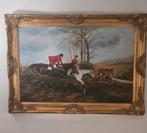 Groot prachtig jacht tafereel schilderij, Antiek en Kunst, Ophalen