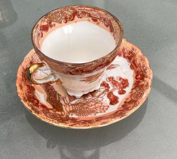 Vintage Fenton Bone China Kop & Schotel beschikbaar voor biedingen