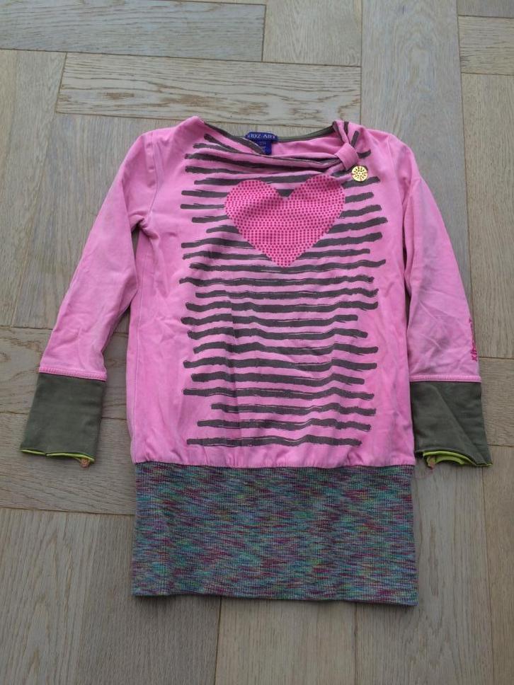 Schattig tuniekje/jurkje Kidz art maat 104 + gratis legging, Kinderen en Baby's, Kinderkleding | Maat 104, Gebruikt, Meisje, Jurk of Rok