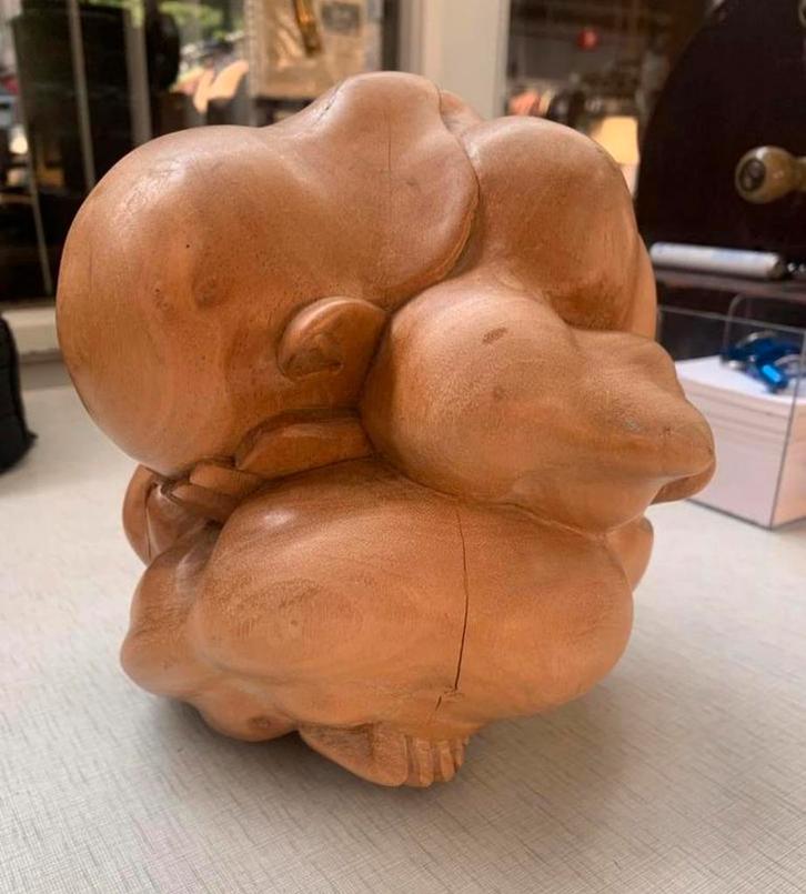 Buddha Oude Orang Malu 20 cm Buddha ongeolied, droog hout., Huis en Inrichting, Woonaccessoires | Boeddhabeelden, Ophalen of Verzenden