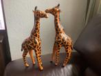 2 decoratieve leren Masai giraffen, Verzamelen, Beelden en Beeldjes, Ophalen of Verzenden, Zo goed als nieuw, Dier