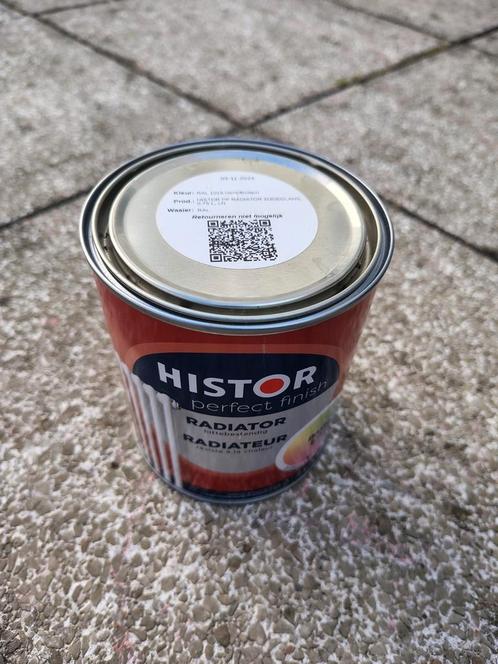 Histor radiatorverf in RAL 1015, Doe-het-zelf en Verbouw, Verf, Beits en Lak, Zo goed als nieuw, Verf, Minder dan 5 liter, Blauw