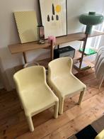 Vintage Kartell stoelen, botergeel, 4 stuks / €150 per stuk, Ophalen, Kunststof, Overige kleuren, Zo goed als nieuw