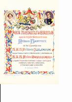 Oude kennisgeving van de geboorte van Beatrix, 13 jan. 1938, Ophalen of Verzenden, Zo goed als nieuw, Nederland, Overige typen