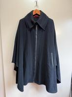 Zwarte Cape Jas van Wol en Cashmere | one size tot maat 58, Kleding | Dames, Grote Maten, Damo donna, Zwart, Ophalen of Verzenden